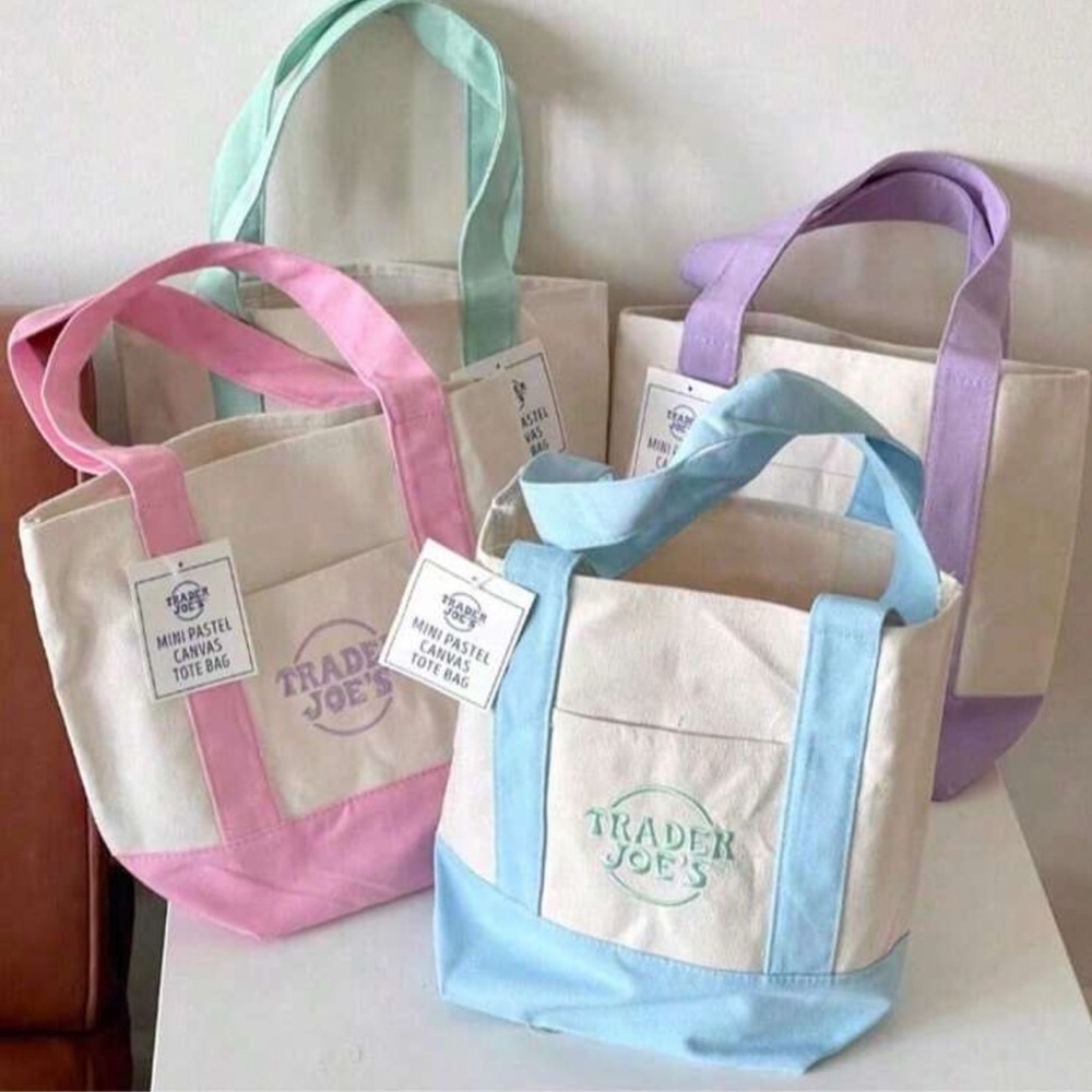 Trader Joe’S Mini Canvas Tote Bags